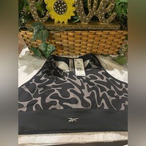 Black and Gray Run Bra - XL